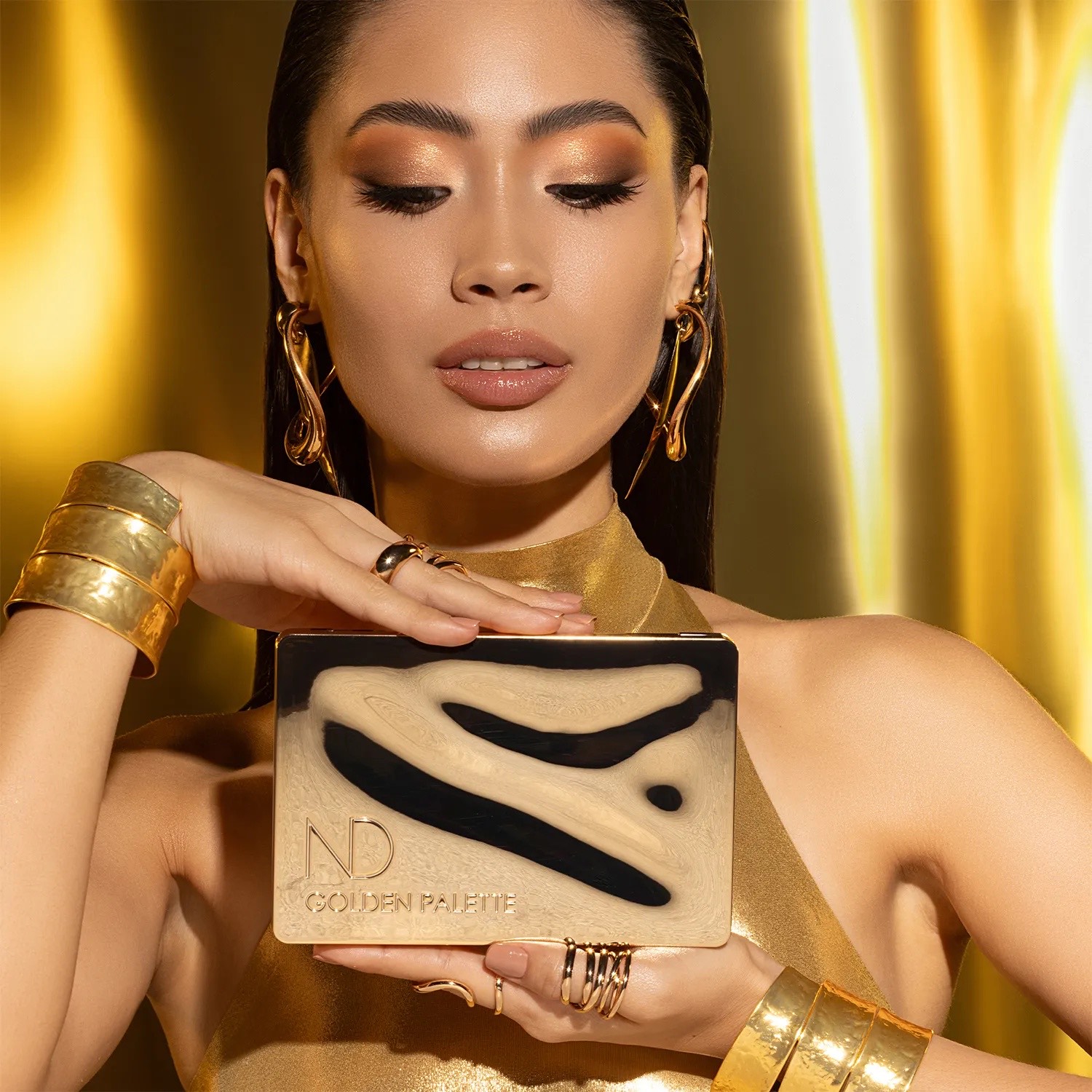 Natasha Denona Golden Eyeshadow Palette, палетка теней 4