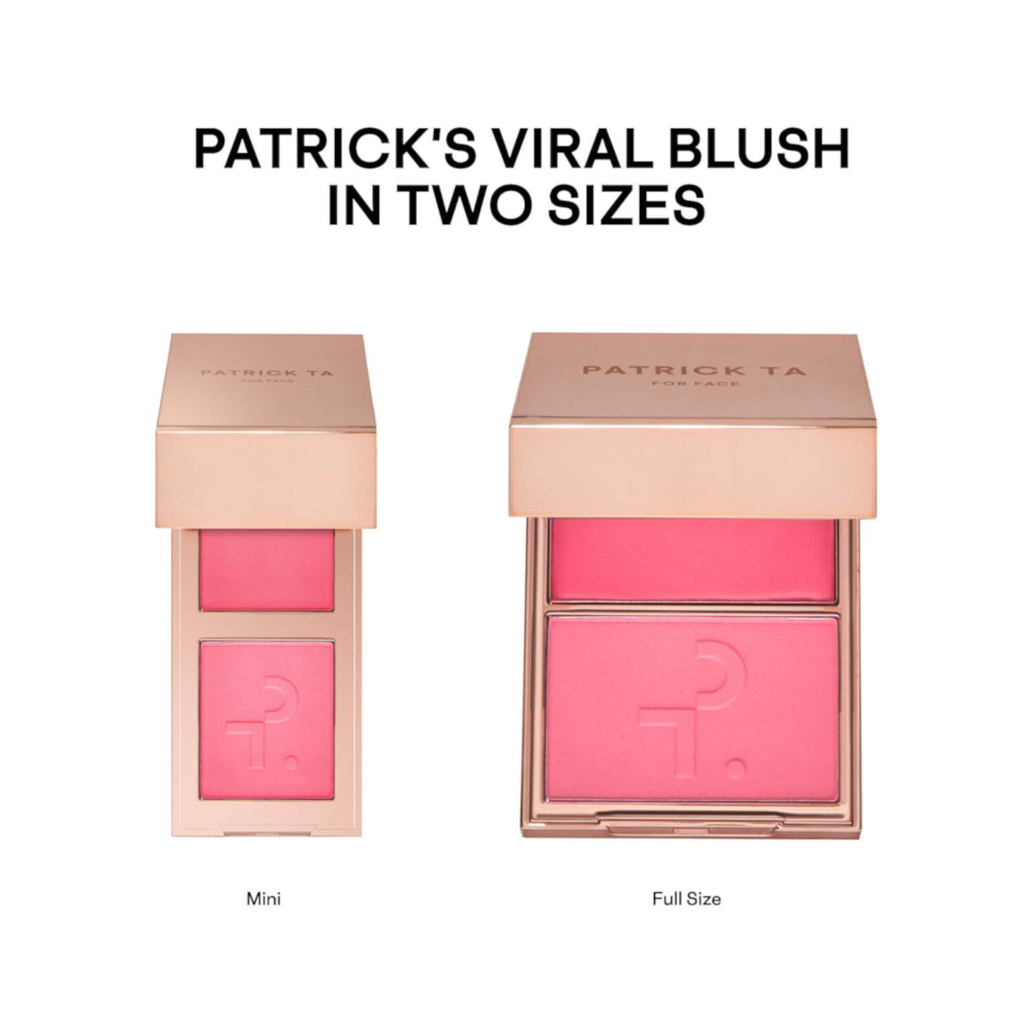 Patrick TA Румяна Major Headlines Double-Take Cream and Powder Blush Duo Mini в оттенке She Goes To The Gym, 5g 4