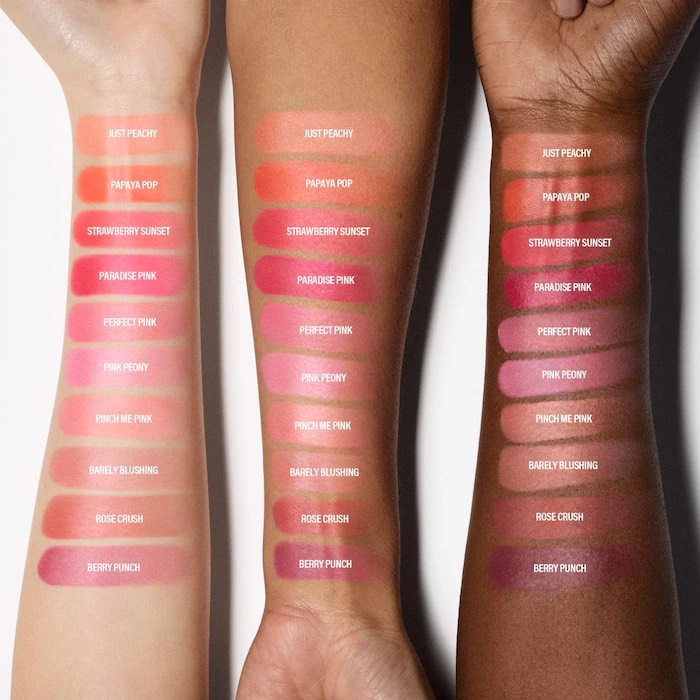 Makeup by Mario Кремовые румяна Soft Pop Plumping Blush Veil, оттенок Strawberry Sunset (5г) 4