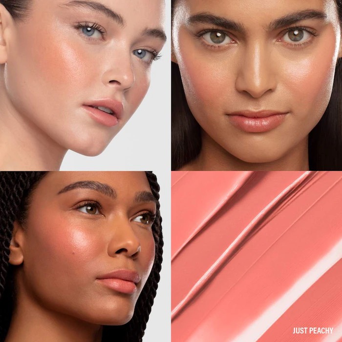 Makeup by Mario Кремовые румяна Soft Pop Plumping Blush Veil, оттенок Just Peachy (5г) 2