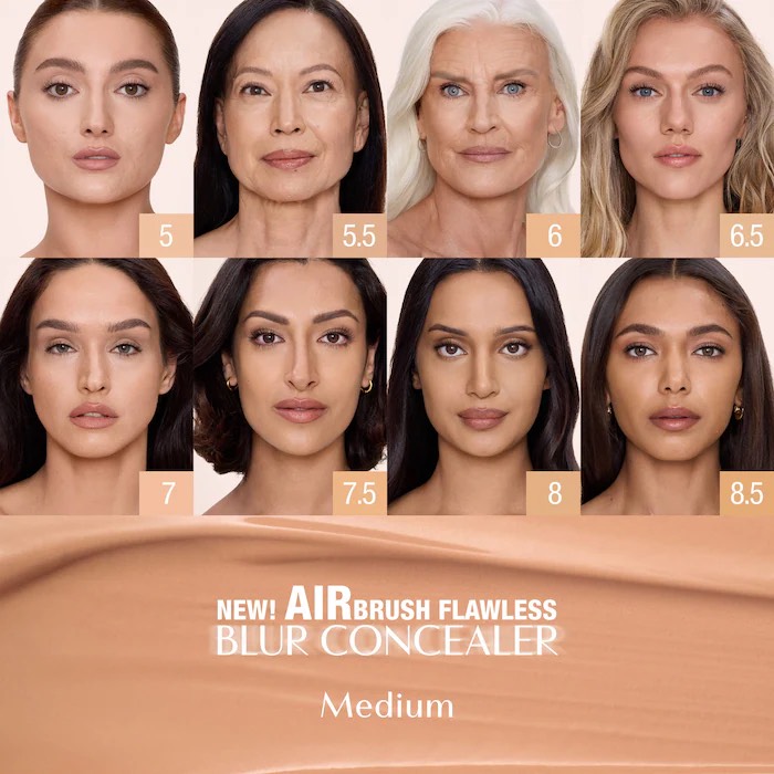 CHARLOTTE TILBURY Консилер Airbrush Flawless Blur, 8 Medium-Tan 3