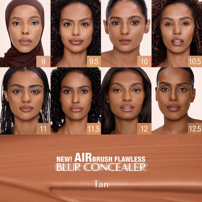 CHARLOTTE TILBURY Консилер Airbrush Flawless Blur, 9 Tan 4