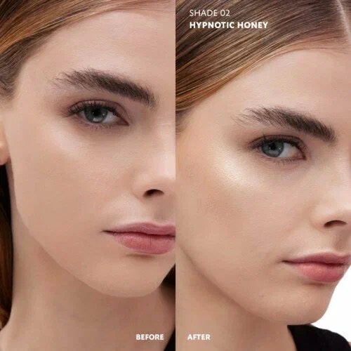 YVES SAINT LAURENT Компактный пудровый хайлайтер All Hours Hyper Luminize, 02 Hypnotic Honey 4