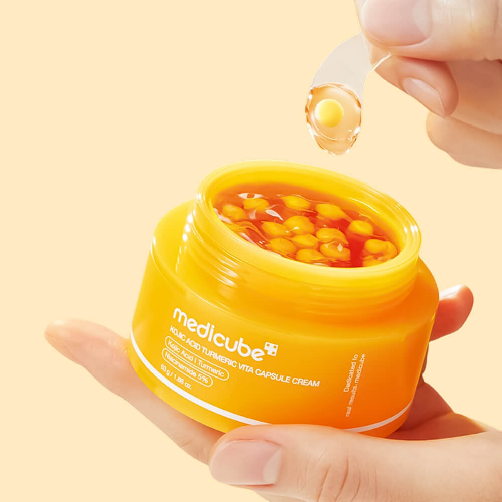 MEDICUBE Крем капсульный осветляющий Kojic Acid Turmeric Vita Capsule Cream (53г) 2