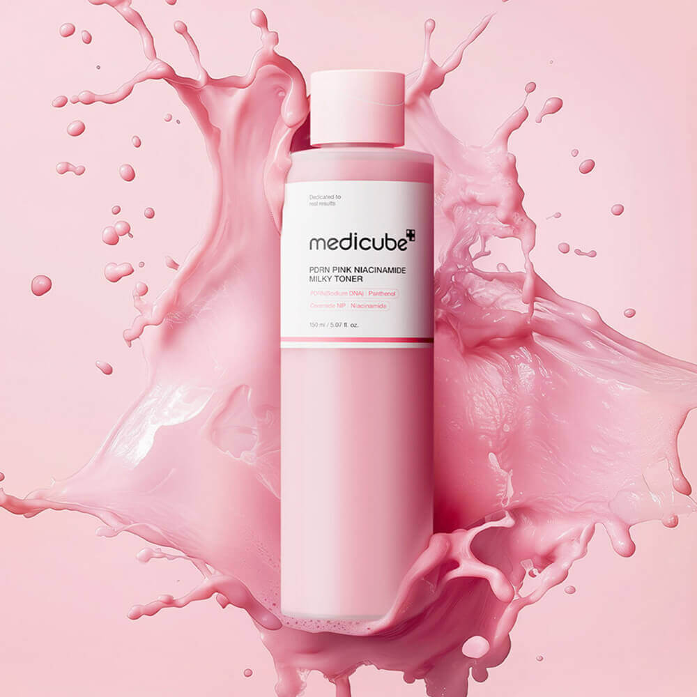 MEDICUBE  Тонер с ПДРН и ниацинамидом PDRN Pink Niacinamide Milky Toner (150мл) 2