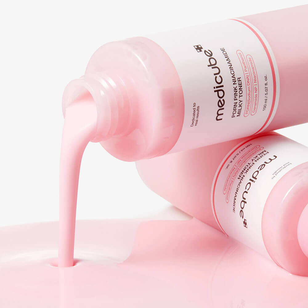 MEDICUBE  Тонер с ПДРН и ниацинамидом PDRN Pink Niacinamide Milky Toner (150мл) 3