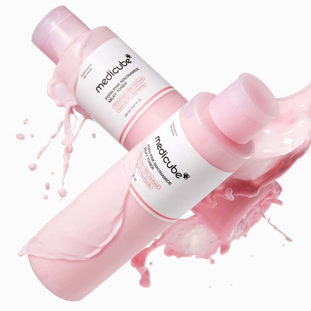 MEDICUBE  Тонер с ПДРН и ниацинамидом PDRN Pink Niacinamide Milky Toner (150мл) 5