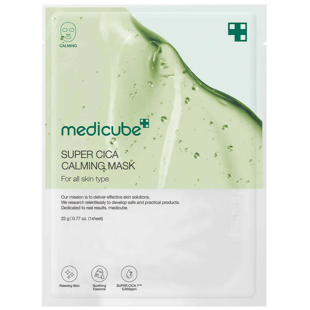 MEDICUBE  Тканевая маска ультратонкая с центеллой Super Cica Calming Mask