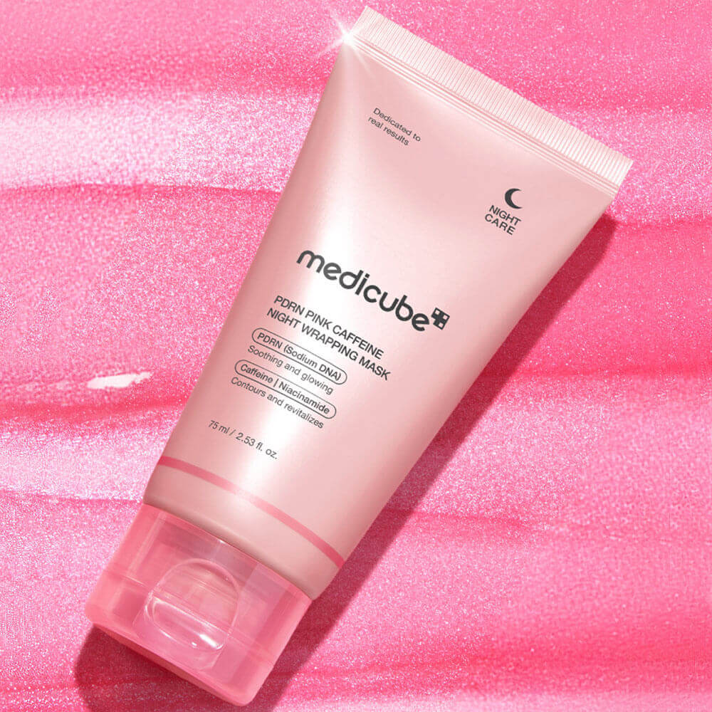 MEDICUBE  Маска-плёнка ночная с ПДРН и кофеином PDRN Pink Caffeine Night Wrapping Mask (75мл) 2