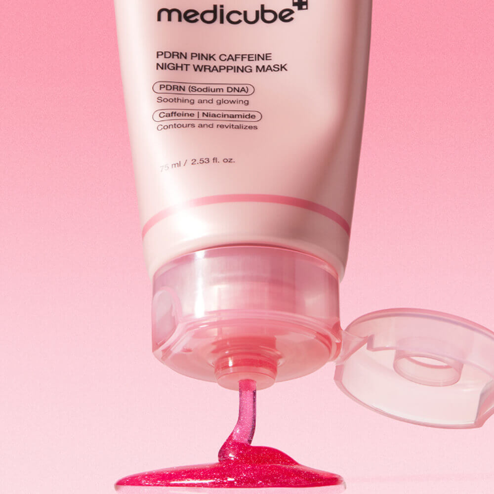 MEDICUBE  Маска-плёнка ночная с ПДРН и кофеином PDRN Pink Caffeine Night Wrapping Mask (75мл) 3