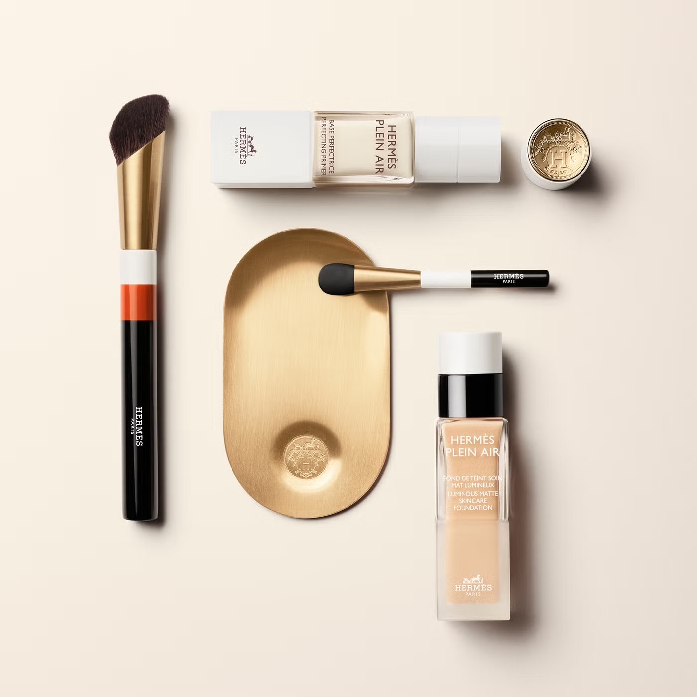 HERMÈS PLEIN AIR Тональный крем Luminous matte skincare foundation, 13C Cremello 5