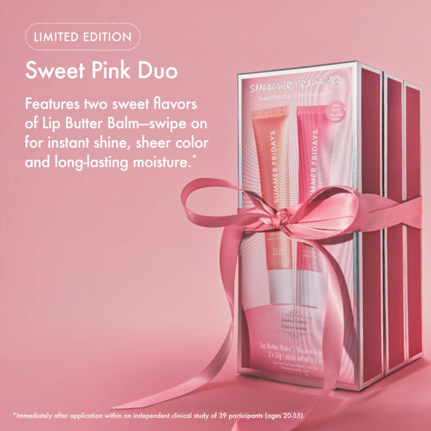 SUMMER FRIDAYS Набор из двух бальзамов для губ Sweet Pink Duo Lip Butter Balm 10