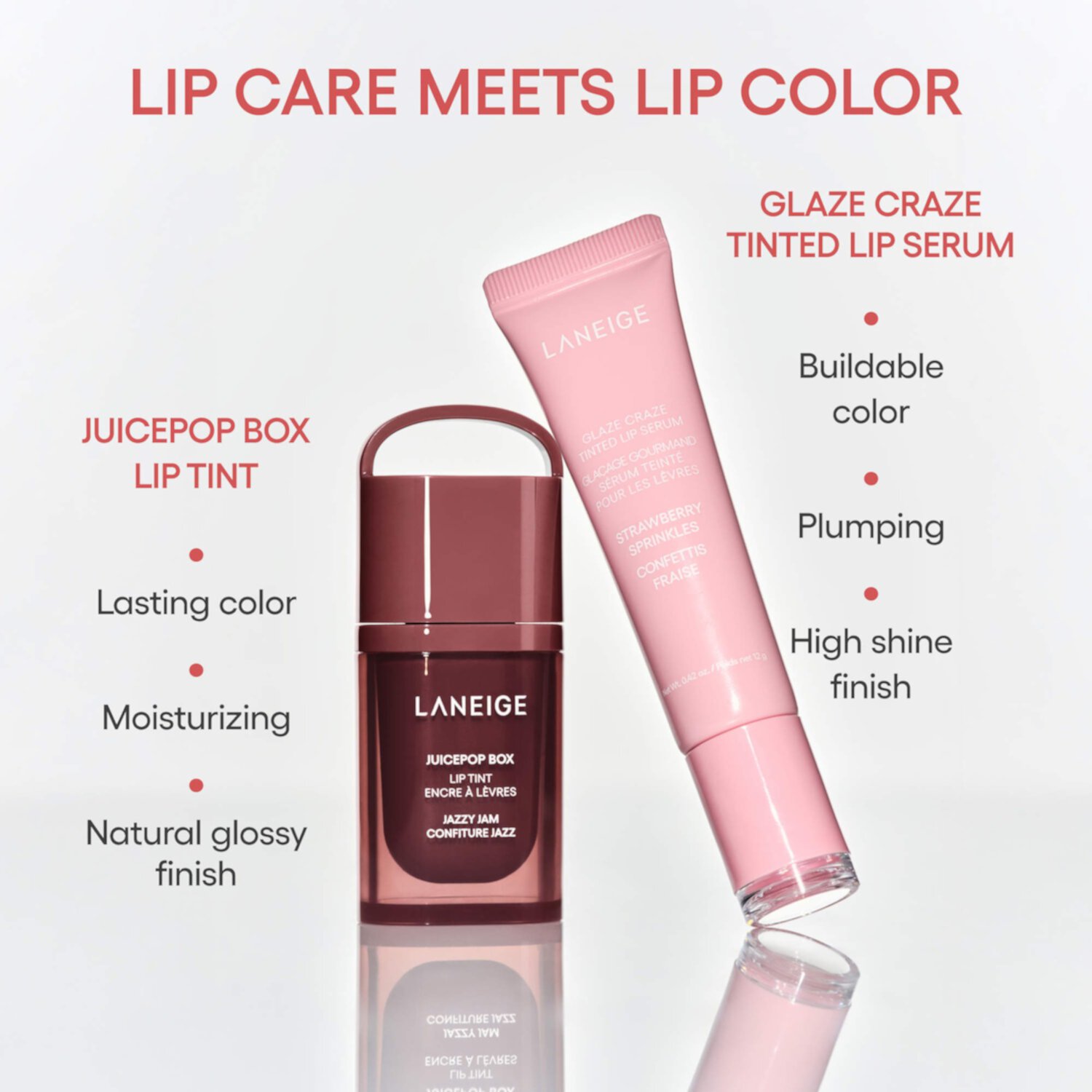 Laneige Тинт-масло для губ JuicePop Box Lip Tint в оттенке Pop-Star Peach, 4,5 гр 8