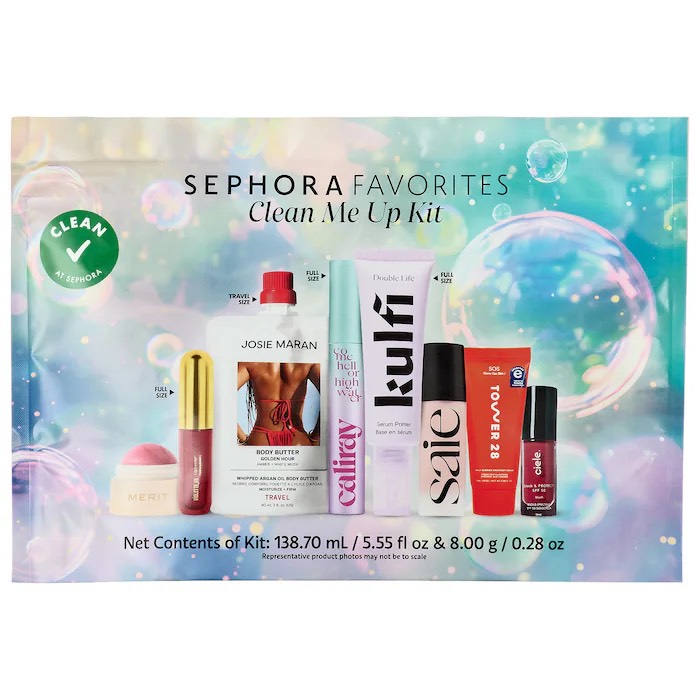 Sephora Favorites Лимитированный набор декоративной косметики Clean Me Up Kit Makeup Value Set 2