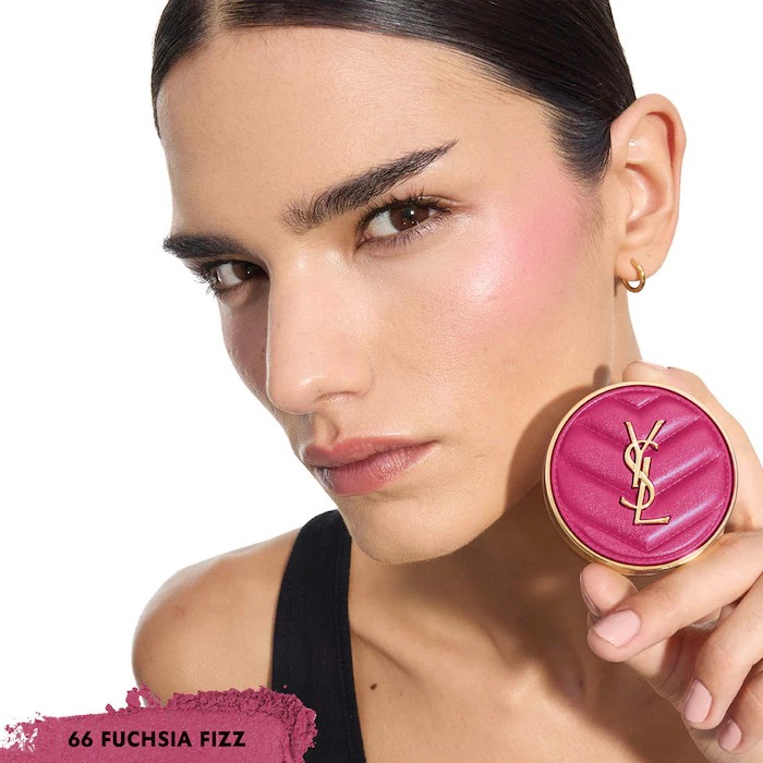 Yves Saint Laurent  Румяна Make Me Blush 24H Buildable Powder Blush, 66 Fuchsia Fizz 3