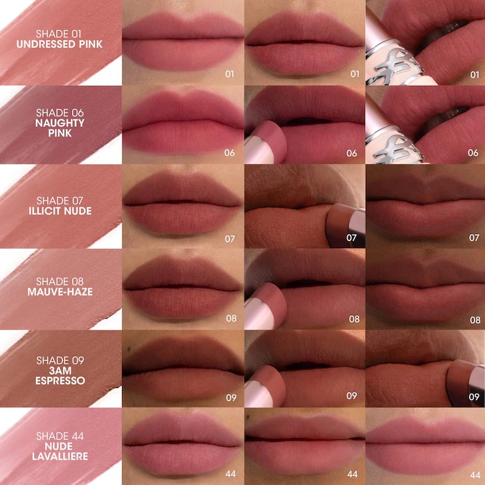 YVES SAINT LAURENT Помада для губ Lovenude Lip Blusher, 08 Mauve Haze 5