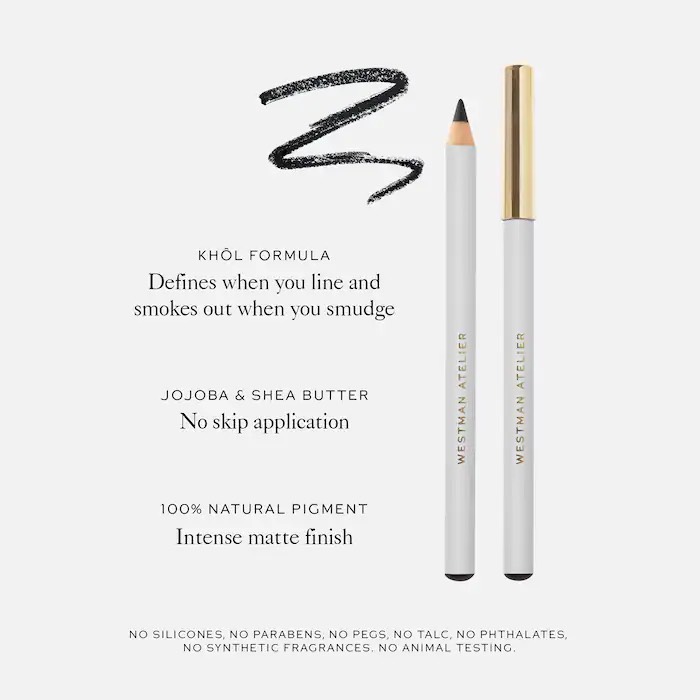 WESTMAN ATELIER Карандаш для глаз Eye Love You Eye Pencil, цвет черный (Khôl Noir) 3