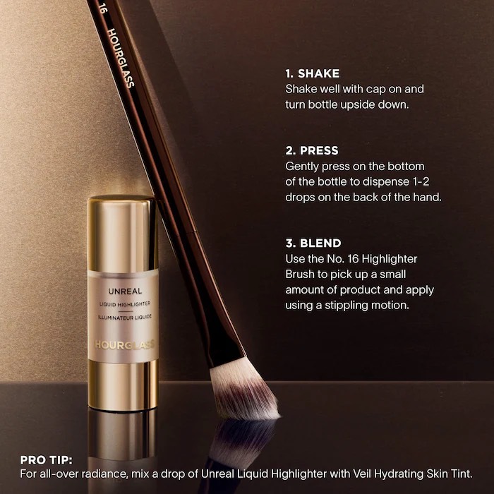 Hourglass  Жидкий хайлайтер Unreal Radiant Glow Liquid Highlighter, оттенок Infinite 10