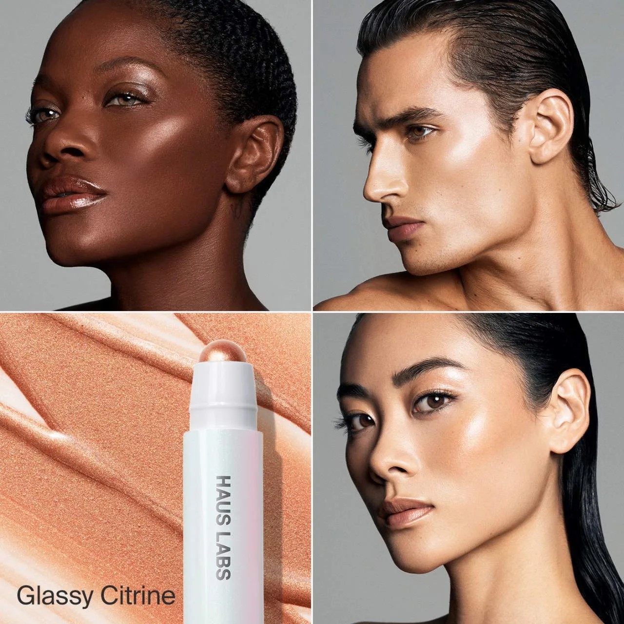 Haus Labs Хайлайтер-стик Bio-Radiant Glassy Balm Highlighter Stick оттенок Glassy Citrine 2