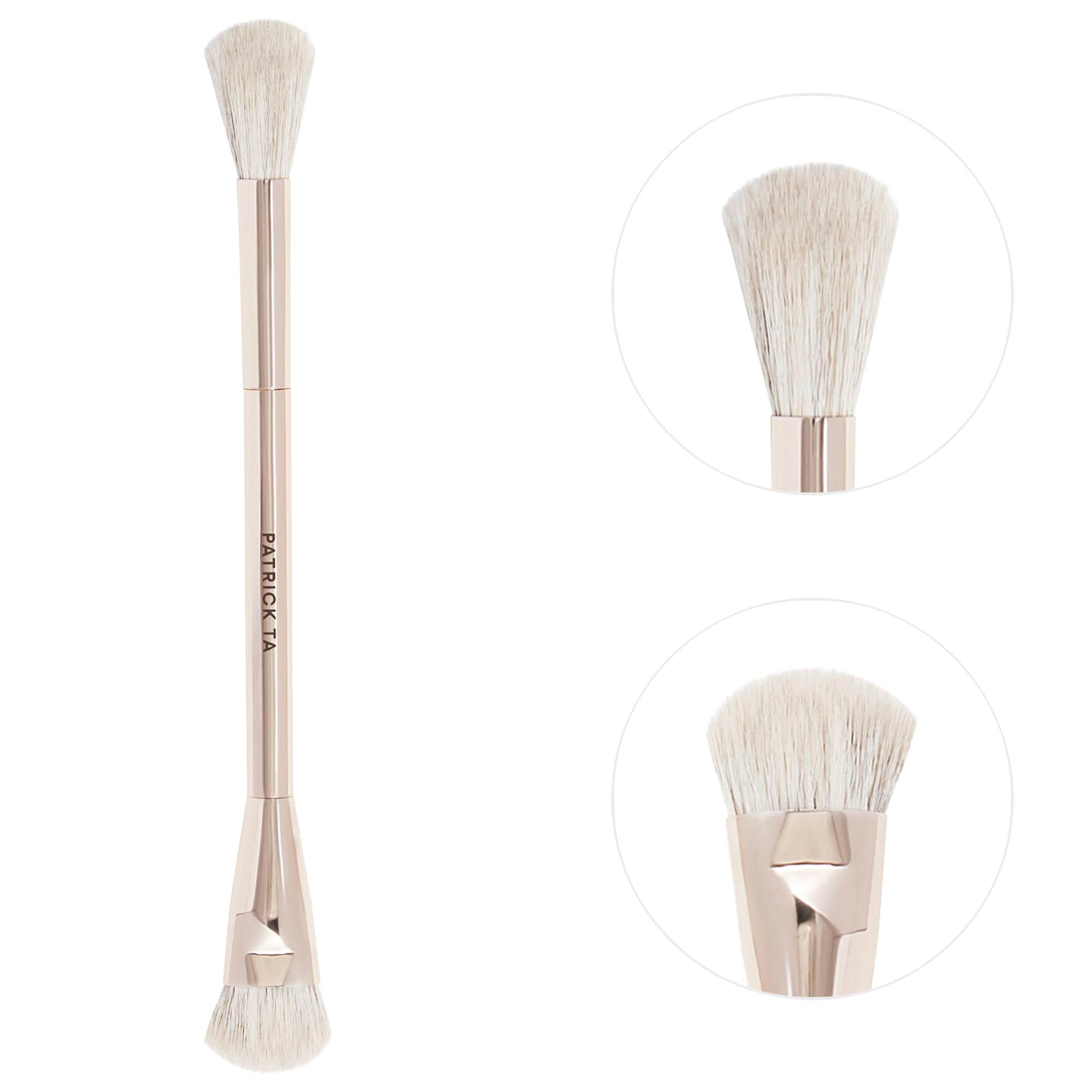 Двойная кисть для хайлайтера Dual-Ended Highlighter Brush