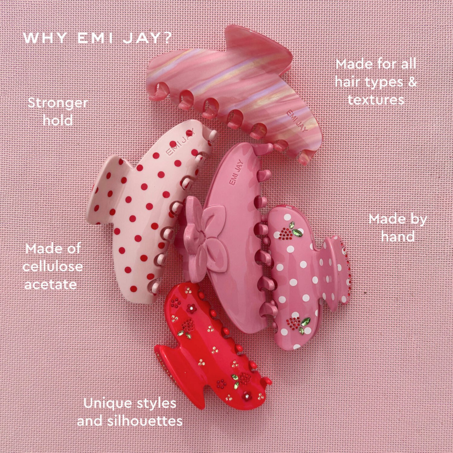 EMI JAY BIG EFFING CLIP IN LYCHEE HIBISCUS 5