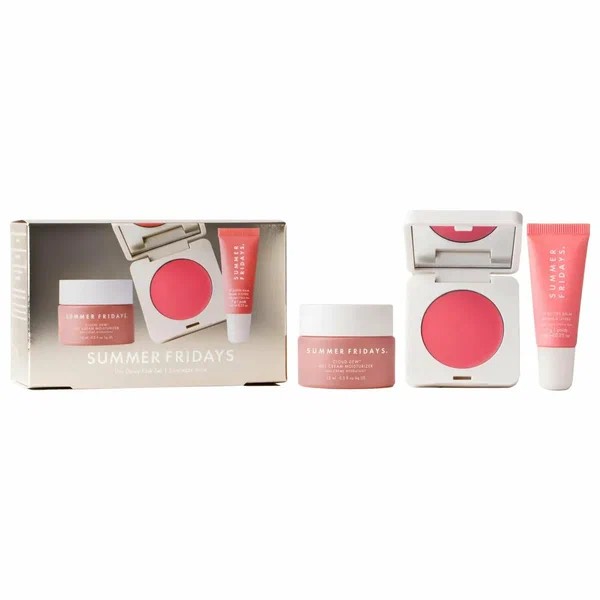 SUMMER FRIDAYS Подарочный набор декоративной косметики The Dewy Pink Set