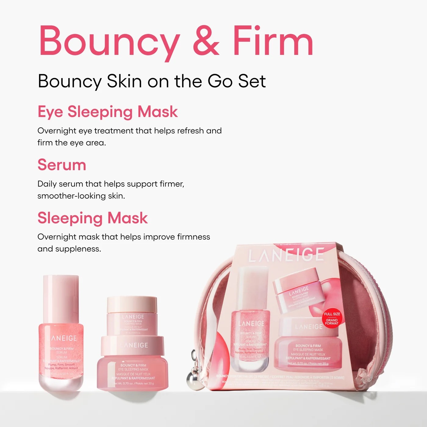 Laneige Набор для губ Bouncy Skin On The Go Set 4