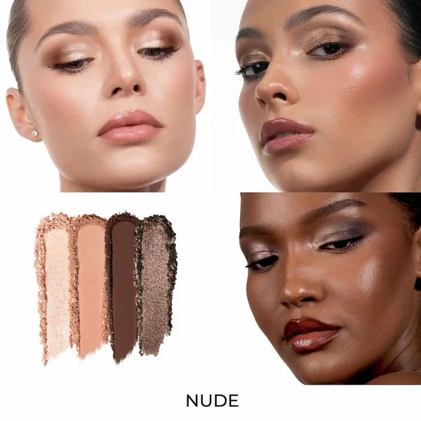 Natasha Denona Палетка теней для век Luxe Glam Compact Quad Eyeshadow Palette, Nude, 10 г 2