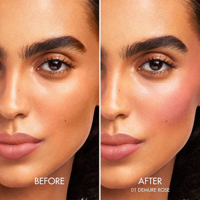 Dolce&Gabbana Румяна-стик Cherry Glaze Bar 24H Lasting Glow & Waterproof Cream Blush Stick with Vegan Collagen, 01 Demure Rose 3