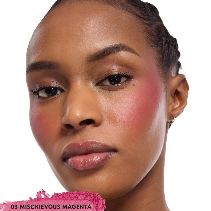Yves Saint Laurent  Румяна пудровые Make Me Blush 24H Buildable Powder Blush, 03 Mischievous Magenta 5