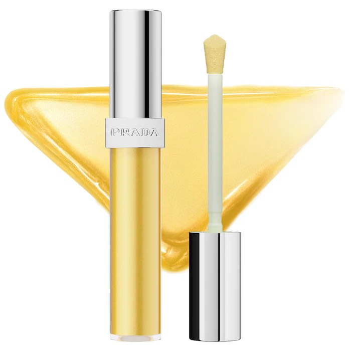 Prada Увлажняющий блеск для губ Prada Reflection Glossy Liquid Lip Balm, U002 Banana Yellow