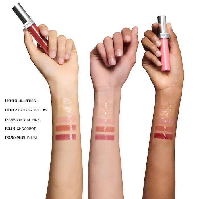Prada  Увлажняющий блеск для губ Prada Reflection Glossy Liquid Lip Balm, U002 Banana Yellow 3