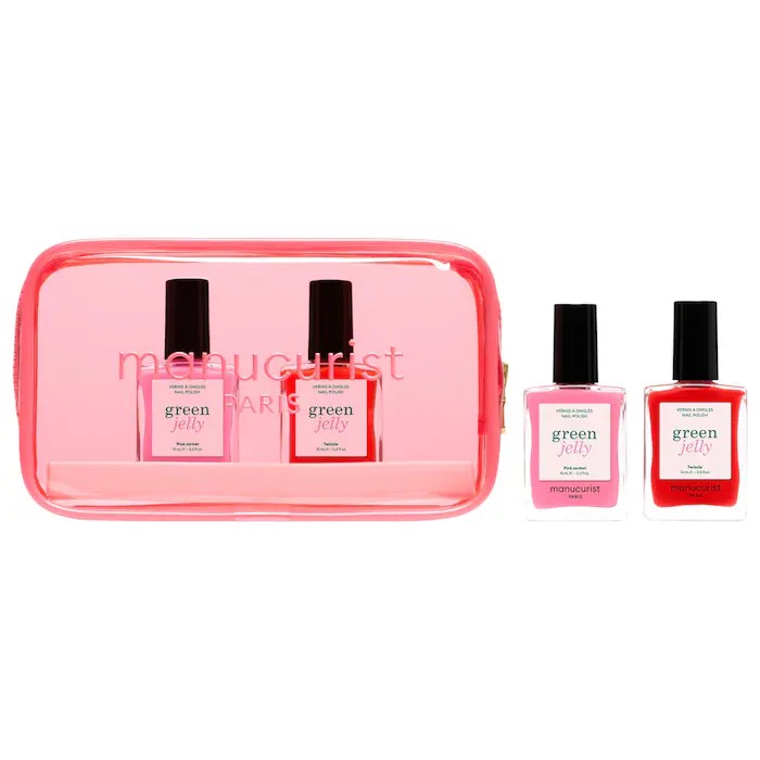 manucurist Набор желейных лаков Jelly Nail Polish Duo Set with Glossy and High Shine Effect, 2х15 мл
