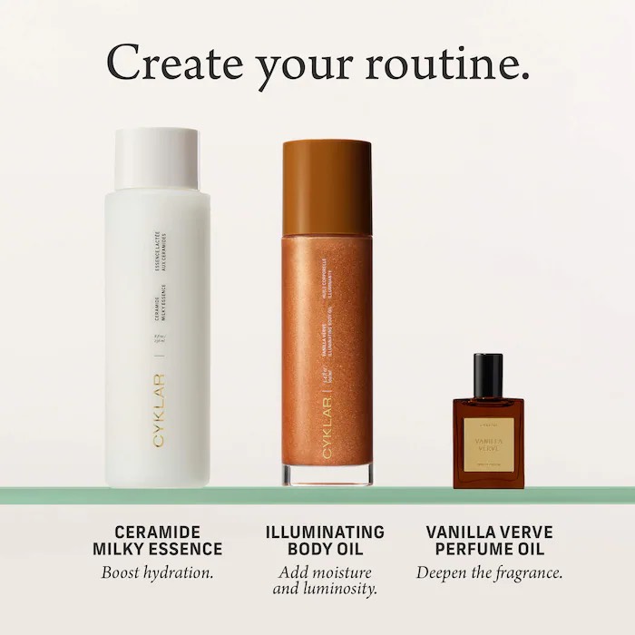 CYKLAR Мерцающее парфюмированное масло для тела Vanilla Verve Illuminating Body Oil 7