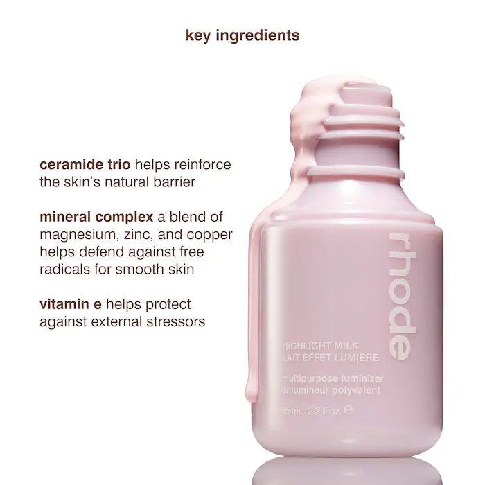 RHODE Питательная эссенция Highlight Milk, 01 pearly pink 7