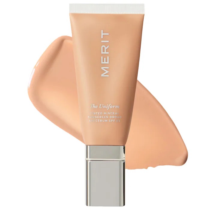 Merit Тональный крем The Uniform TINTED MINERAL SUNSCREEN SPF 45. оттенок 22