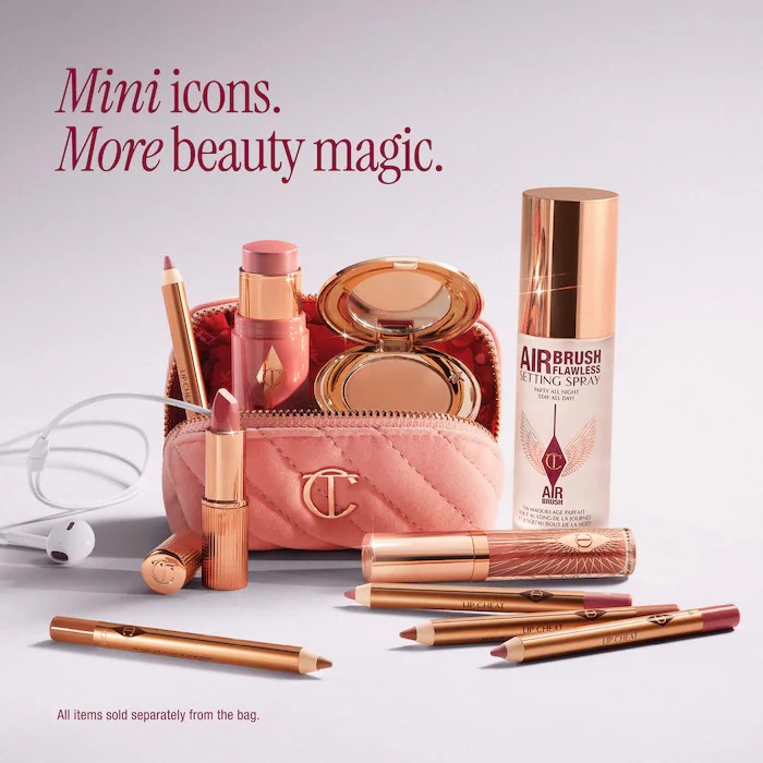 Charlotte Tilbury  Мини косметичка Mini Pillow Talk Makeup Charm Bag 2