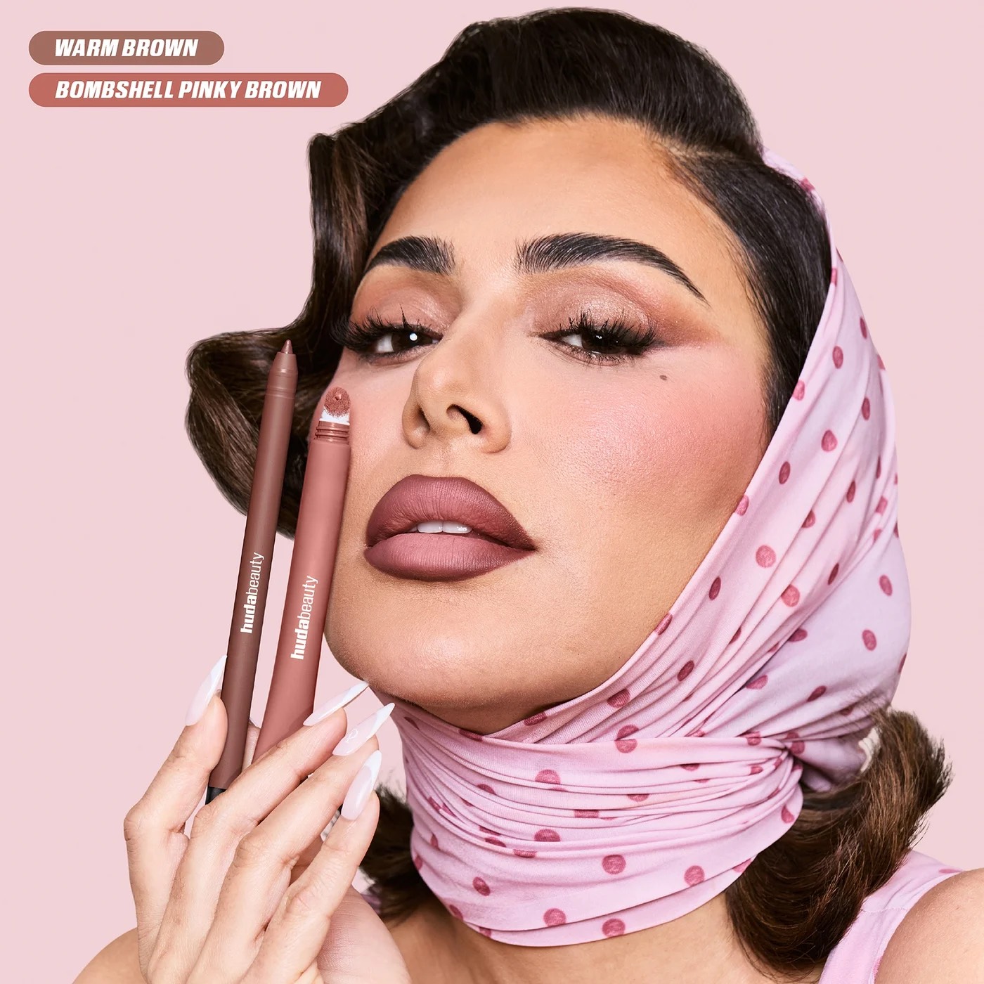 HUDA BEAUTY  Матовая жидкая помада Liquid Matte Mousse, Rosy Nude 3