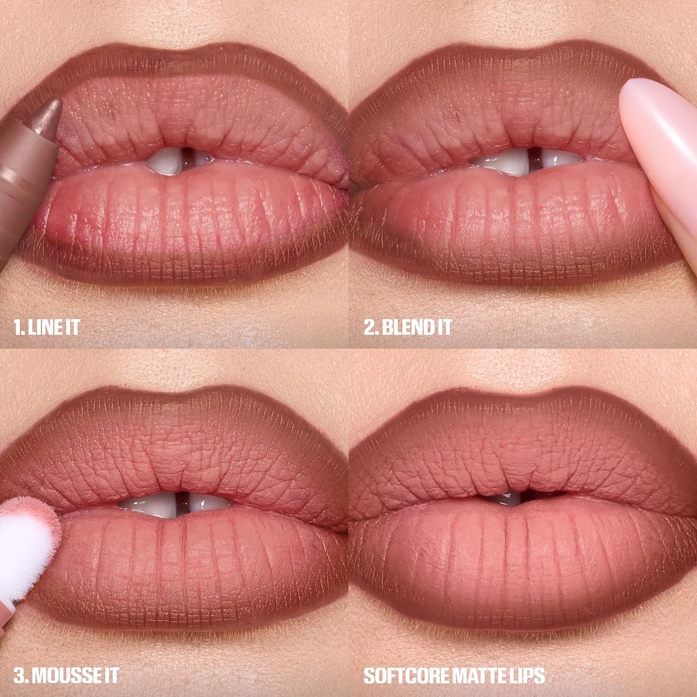 HUDA BEAUTY  Матовая жидкая помада Liquid Matte Mousse, Rosy Nude 4