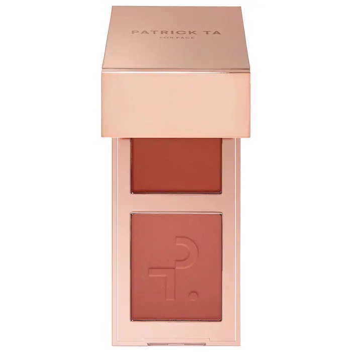 PATRICK TA  Mini Major Headlines Double-Take Crème & Powder Blush Duo, She’s Blushing (дорожная версия)