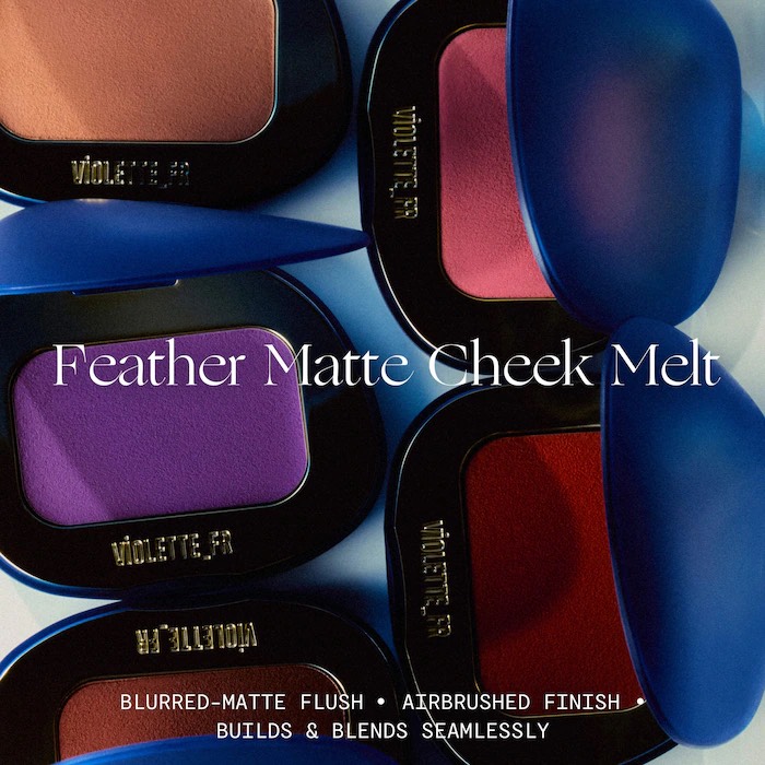 VIOLETTE_FR Кремовые румяна PLUME BLUSH Feather Matte Cream-to-Powder Cheek Melt, Souvenir de Volubilis 10