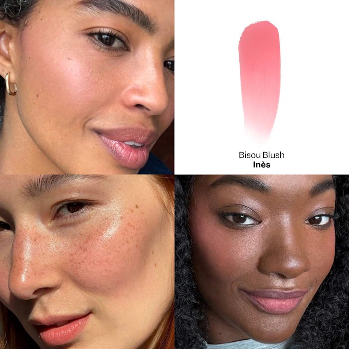 VIOLETTE_FR Мраморные кремовые румяна в стике BISOU BLUSH Marbled Cream Blush Stick, Inès 2