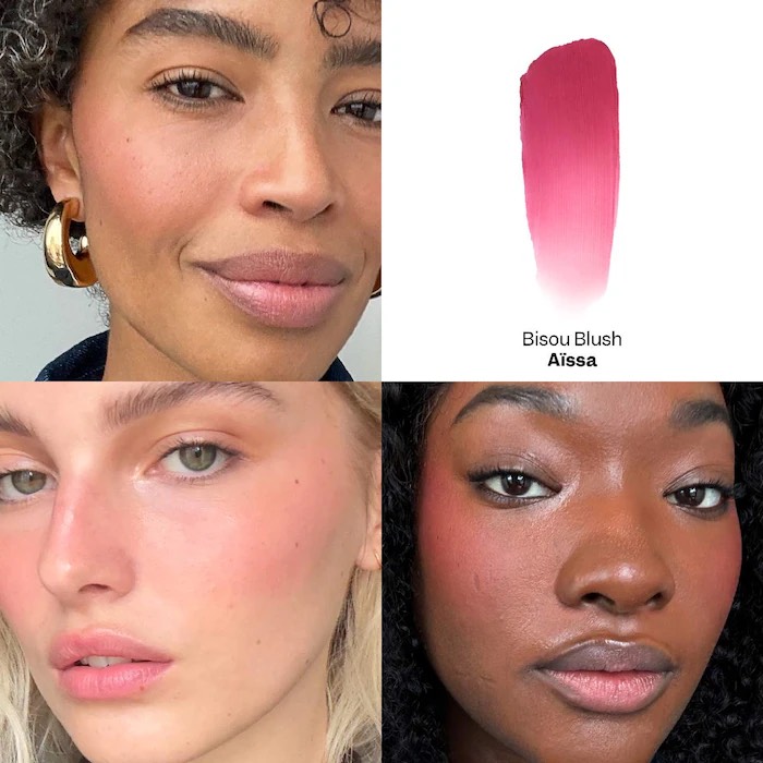 VIOLETTE_FR Мраморные кремовые румяна в стике BISOU BLUSH Marbled Cream Blush Stick, Aïssa 2