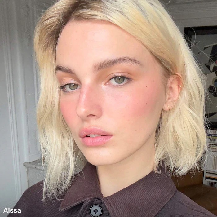 VIOLETTE_FR Мраморные кремовые румяна в стике BISOU BLUSH Marbled Cream Blush Stick, Aïssa 3