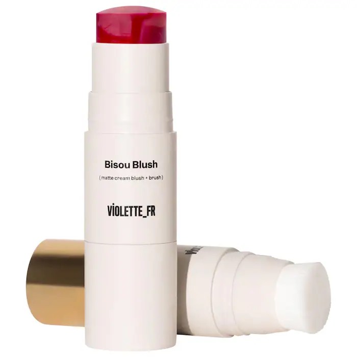 VIOLETTE_FR Мраморные кремовые румяна в стике BISOU BLUSH Marbled Cream Blush Stick, Maryam