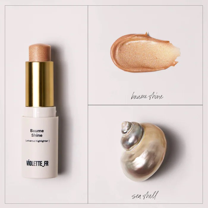 VIOLETTE_FR  BAUME Универсальный стик-хайлайтер со скваланом SHINE Universal Highlighter Balm with Squalane 8