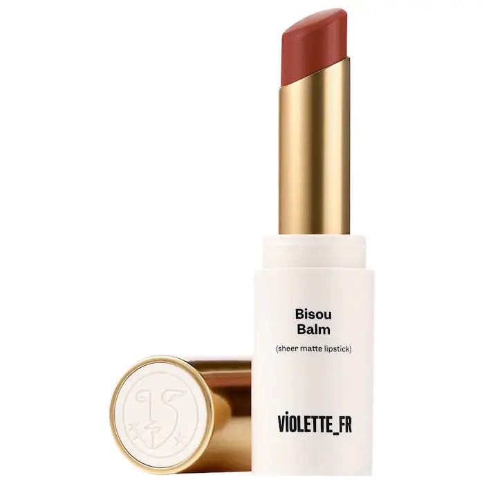 VIOLETTE_FR Матовая помада-бальзам для губ BISOU BALM Sheer Matte Lipstick, Mon Cheri