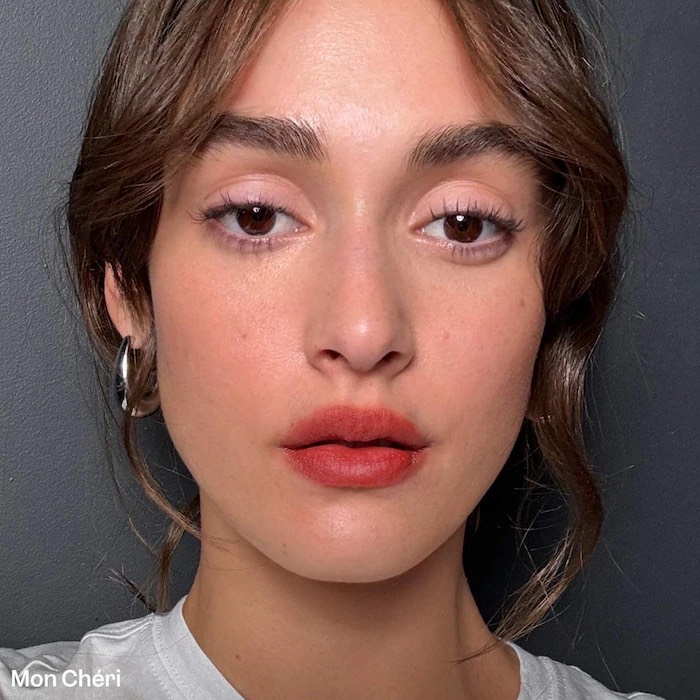 VIOLETTE_FR Матовая помада-бальзам для губ BISOU BALM Sheer Matte Lipstick, Mon Cheri 4