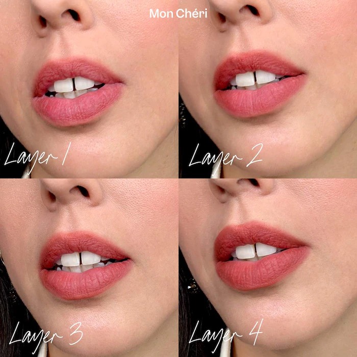 VIOLETTE_FR Матовая помада-бальзам для губ BISOU BALM Sheer Matte Lipstick, Mon Cheri 8