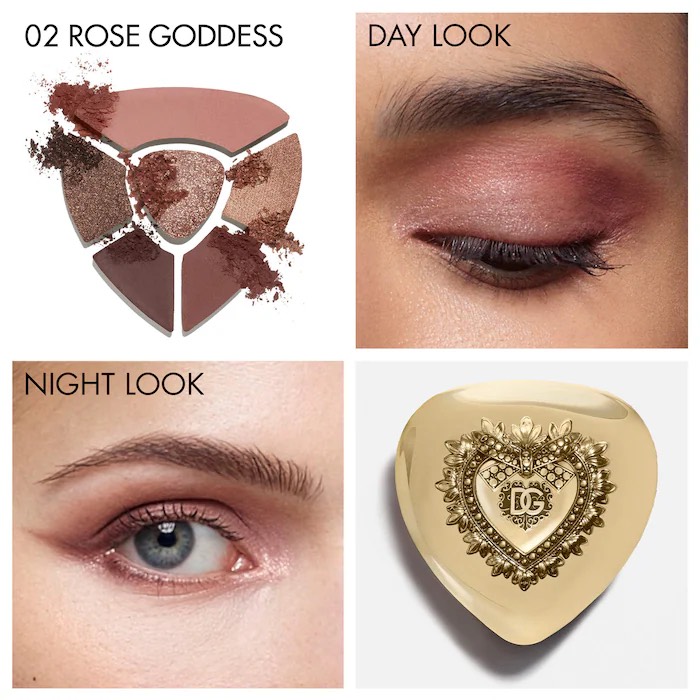 Dolce&Gabbana Палетка теней для век Multi-Finish Eyeshadow Palette 02 Rose Goddess, 6,5 гр 3